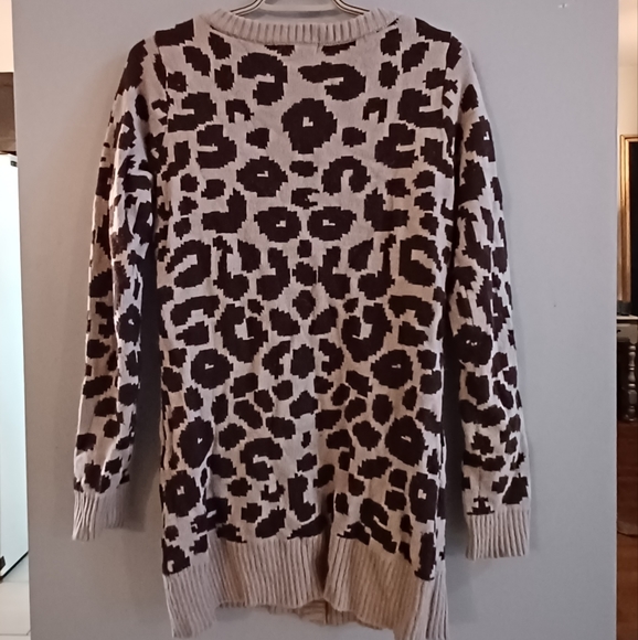 Leopard print long cardigan - Picture 2 of 2